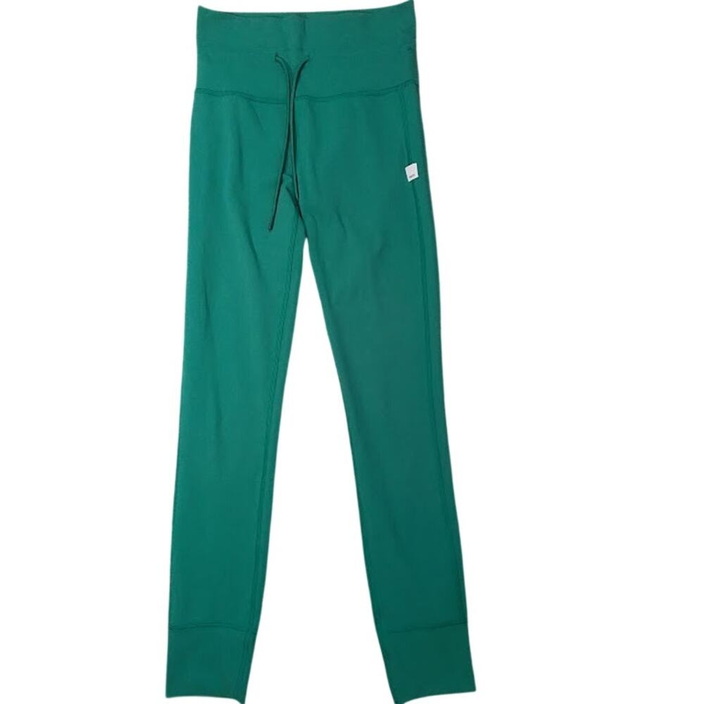 Vuori Green High Rise Drawstring Performance Leggings Joggers Women’s XS $98